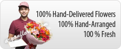 100 % Fresh Flower Delivery in Delhi
